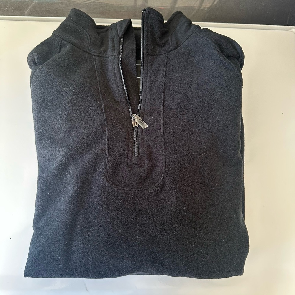 Callaway Mens Sz Medium Tour Authentic Black Fleece Pullover 1/4 Zip Sweatshirt